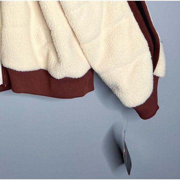 NWT Free People FP Movement Fleecy Sherpa Scrunchy Pippa Jacket Size Large - Picture 11 of 11